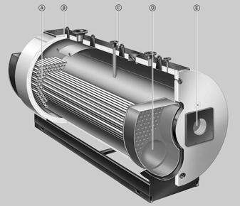 Паровые котлы Viessmann. Модель Vitomax 200-LS. Схема