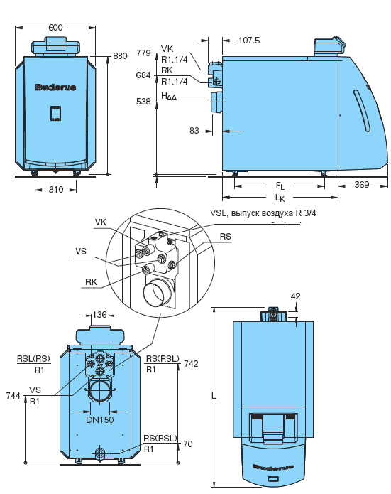 ����������� ����� Buderus. ������ Logano G225 SE. ��������.